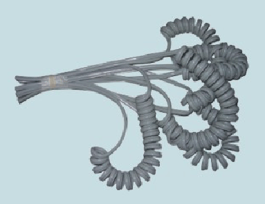 Spiral handpiece tube