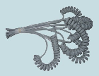 Spiral handpiece tube